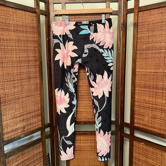 PRICE DROP! Seafolly Bali Hai Leggings  - Beautiful Tropical Print  - Size M - Picture 1 of 8